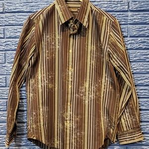 7 Diamonds Medium Floral Dress Shirt Button down